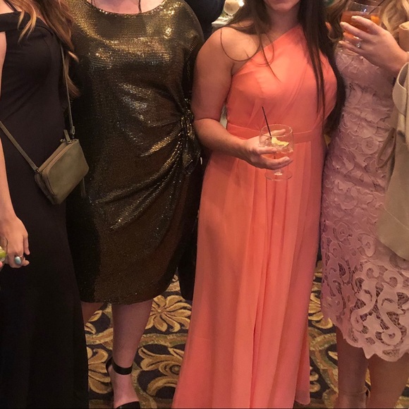 One shoulder MOH/bridesmaid dress David’s Bridal - Picture 5 of 9